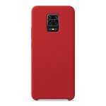 Coque silicone unie soft touch rouge compatible xiaomi redmi note 9 pro - neuf