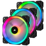 Corsair ll120 rgb boitier pc ventilateur 12 cm noir, blanc - neuf