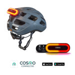 Cosmo road gris s / m - casque avec éclairage vélo arrière intelligent et connecté - clignotants, feu ... Cosmo road gris s / m - casque avec éclairage vélo arrière intelligent et connecté - clignotants, feu ...