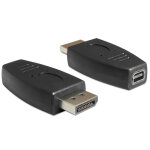 Delock 65237 changeur de genre de cble displayport mini displayport noir - neuf