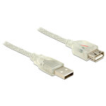 Delock 83883 cble usb 2 m usb 2. 0 usb a transparent - neuf