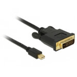 Delock 83989 cble vido et adaptateur 2 m mini displayport dvi - d noir - neuf