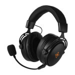 Deltaco gaming - dh410 - casque gaming sans fil, haut - parleurs stro 50mm, cuir pu, micro flexible ...
