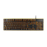 Deltaco gaming - dk210 - clavier membrane aluminium 105 touches, led orange, azerty - neuf Deltaco gaming - dk210 - clavier membrane aluminium 105 touches, led orange, azerty - neuf