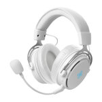 Deltaco gaming - white line wh90 - casque gaming sans fil, haut - parleurs stro 50mm, cuir pu, micro ...
