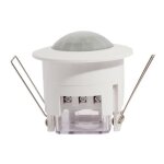 D�tecteur de mouvement encastr� - chacon - plage de d�tection 360� - commande de luminosit� ajustable ...