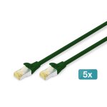 Digitus c�ble de brassage cat 6a s / ftp, 5 pi�ces - neuf