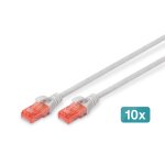 Digitus c�bles � paires cat 6 u - utp - lszh, 10 pi�ces - neuf