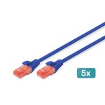 Digitus c�bles � paires cat 6 u - utp - lszh, 5 pi�ces - neuf