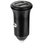 Double chargeur voiture usb a + a 4. 8a (2. 4 + 2. 4a) ic smart noir bigben - neuf