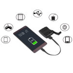 Dynamo pour smartphone chargeur usb batterie manivelle secours (noir) - neuf