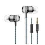 Ecouteurs metal pour smartphone avec micro kit main libre intra - auriculaire casque universel jack (gris) ... Ecouteurs metal pour smartphone avec micro kit main libre intra - auriculaire casque universel jack (gris) ...