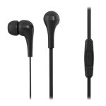 Ecouteurs avec micro, noir, longueur c�ble 1. 2m, connecteur jack 3. 5mm, boitier de control int�gr� ...