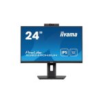 Ecran 23. 8 iiyama dalle ips avec webcam et microphone 4ms fhd 1920x1080 250 cd / m2 100hz hdmi displayport ...