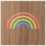 Enceinte bluetooth ; n�on lumineuse l + charge induction rainbow colorlight - neuf