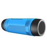 Enceinte bluetooth portable waterproof powerbank 4000mah lampe torche bleu yonis - neuf