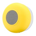 Enceinte bluetooth waterproof kit mains libres iphone smartphone tablette jaune yonis - neuf