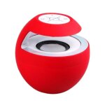 Enceinte nomade bluetooth sans fil kit main libre led usb jack universelle rouge yonis - neuf
