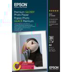 Epson premium glossy photo paper - a4 - 20 feuilles - neuf