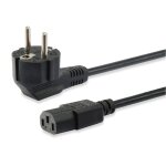 Equip 112121 c�ble �lectrique noir 3 m prise d'alimentation type f coupleur c13 - neuf
