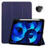 Etui apple ipad 10, 9 pouces 2022 smartcover bleu avec porte stylet - housse bleue coque de protection ...