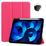 Etui apple ipad 10, 9 pouces 2022 smartcover rose avec porte stylet - housse coque de protection ipad ...