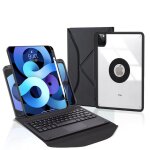Etui clavier bluetooth azerty pour apple ipad 10. 2 ( ipad 7 2019, ipad 8 2020, ipad 9 2021) - accessoires ...