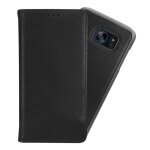 �tui et coque slim magn�tique 2 - en - 1 pour samsung galaxy s7 edge, noir - neuf
