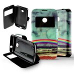Etui folio compatible arc en ciel nokia lumia 530 - neuf