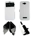 Etui folio blanc compatible alcatel one touch pop c7 - neuf