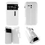 Etui folio blanc compatible alcatel one touch pop d5 - neuf