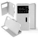 Etui folio blanc compatible apple iphone xr - neuf
