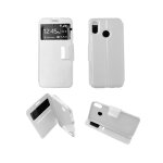 Etui folio blanc compatible huawei p20 lite - neuf