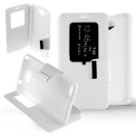 Etui folio blanc compatible lg bello ii - neuf