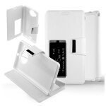 Etui folio compatible blanc nokia lumia 950 xl - neuf