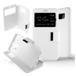 Etui folio blanc compatible samsung galaxy s6 edge plus - neuf