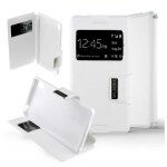 Etui folio compatible blanc sony xperia m4 xperia m4 aqua - neuf