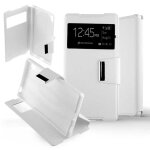Etui folio blanc compatible sony xperia z5 - neuf