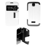 Etui folio blanc compatible wiko cink + - neuf Etui folio blanc compatible wiko cink + - neuf