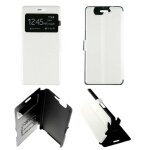 Etui folio blanc compatible wiko highway - neuf