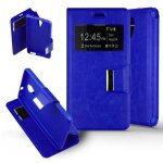Etui folio bleu compatible alcatel one touch pixi 4 5. 0 orange rise 51 - neuf