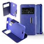 Etui folio bleu compatible alcatel one touch pop star - neuf
