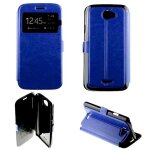 Etui folio bleu compatible wiko barry - neuf