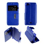 Etui folio compatible bleu wiko kite - neuf