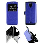 Etui folio bleu compatible wiko wax - neuf Etui folio bleu compatible wiko wax - neuf