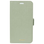 Etui folio mode en cuir avec coque d�tachable noire pour iphone xr - neuf