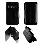 Etui folio noir compatible alcatel one touch t'pop - neuf