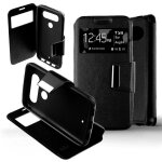 Etui folio noir compatible lg q8 - neuf