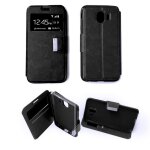 Etui folio noir compatible samsung galaxy j4 2018 - neuf