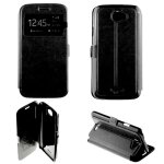 Etui folio noir compatible wiko barry - neuf